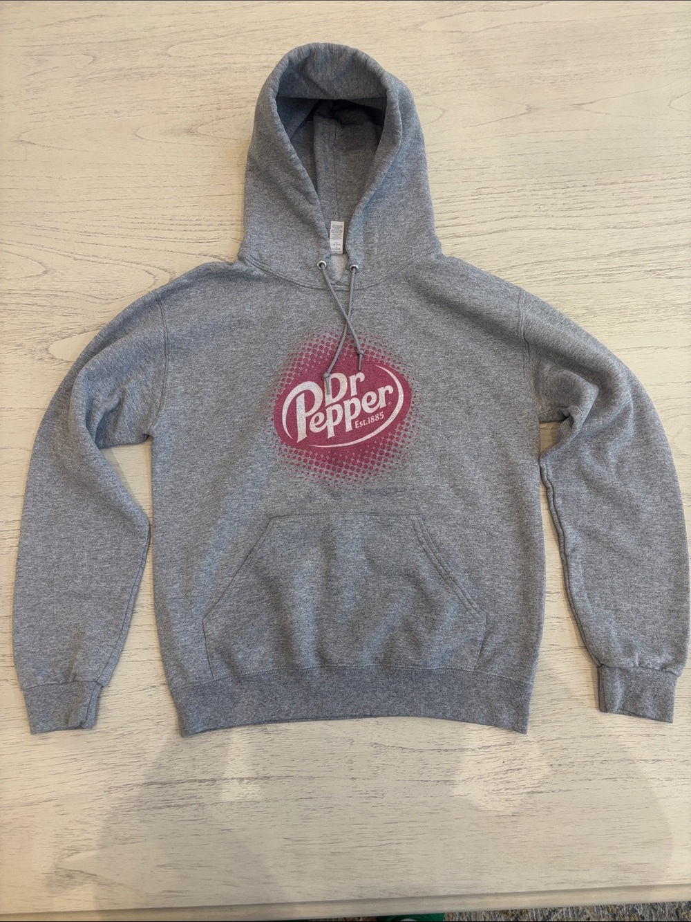 Adult small Men's Gray Pullover Hoodie